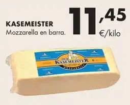 Supermercados Lupa Kasemeister mozzarella en barra oferta