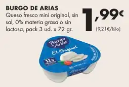 Supermercados Lupa Burgo de Arias queso fresco mini original oferta