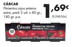 Supermercados Lupa Cárcar pimientos rojos enteros oferta