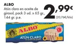 Supermercados Lupa Albo atún claro en aceite de girasol oferta
