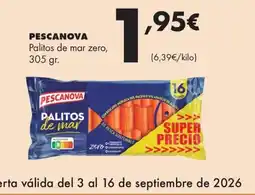 Supermercados Lupa Pescanova palitos de mar zero oferta