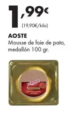 Supermercados Lupa Aoste mousse de foie de pato oferta