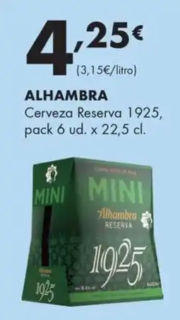 Supermercados Lupa Alhambra cerveza reserva 1925 oferta
