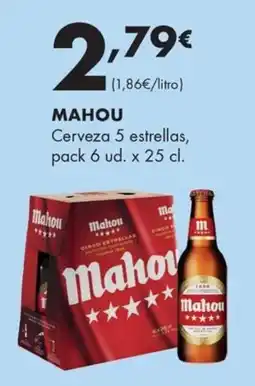 Supermercados Lupa Mahou cerveza 5 estrellas oferta