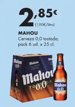 Supermercados Lupa Mahou cerveza 0,0 tostada oferta