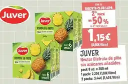 Supermercados Lupa Juver nectar disfruta de piña oferta