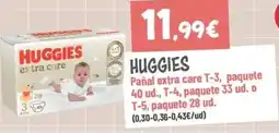 Supermercados Lupa Huggies pañal extra care oferta