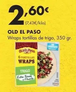 Supermercados Lupa Old El Paso wraps tortillas de trigo oferta