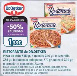 Supermercados Lupa Dr.Oetker Ristorante oferta