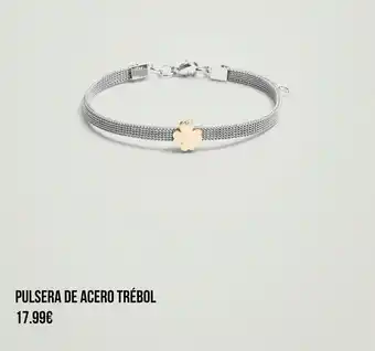 Parfois Pulsera de acero trébol oferta