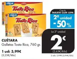 Supermercados Lupa Cuétara galletas tosta rica oferta