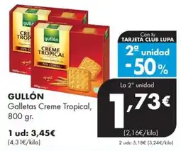 Supermercados Lupa Gullón Galletas Creme Tropical oferta