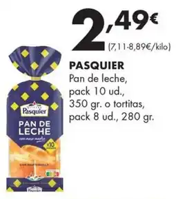 Supermercados Lupa Pasquier pan de leche oferta