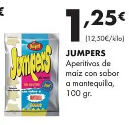 Supermercados Lupa Jumpers aperitivos de maíz con sabor a mantequilla oferta