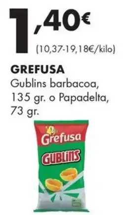 Supermercados Lupa Grefusa goblins barbacoa oferta