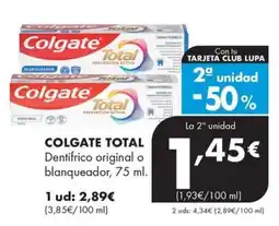 Supermercados Lupa Colgate Total oferta