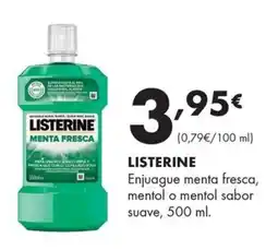 Supermercados Lupa Listerine enjuague menta fresca oferta