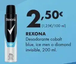 Supermercados Lupa Rexona desodorante cobalt blue, ice men o diamond invisible oferta