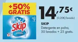 Supermercados Lupa Skip Detergente en polvo oferta