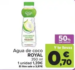 Carrefour Coco Royal agua de coco oferta