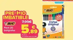Carrefour Bic Pack 20 bolígrafos oferta