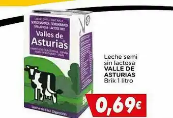Proxi Leche Semi Sin Lactosa Valle De Asturias oferta