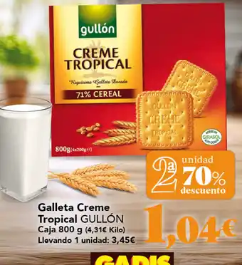 Gullón galleta creme tropical