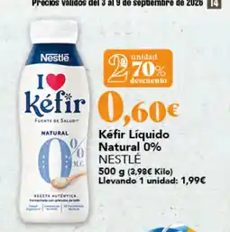 Gadis Nestlé Kéfir Líquido Natural 0% oferta