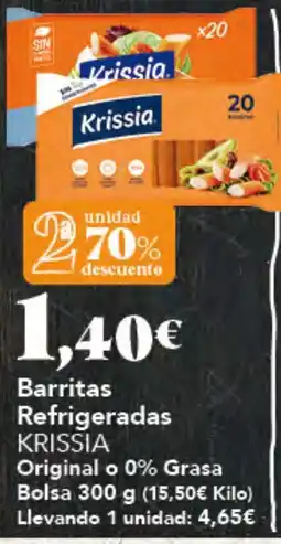 Gadis Krissia barritas refrigeradas oferta