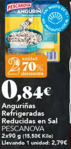 Gadis Pescanova angurinas reducidas en sal oferta