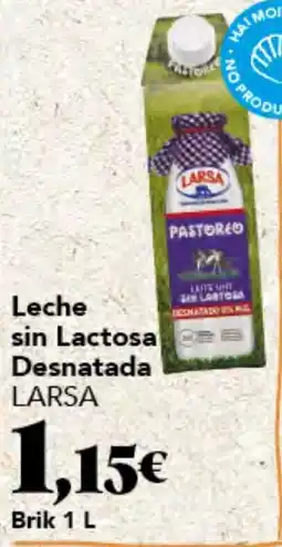 Gadis Leche sin Lactosa Desnatada LARSA oferta