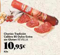 Gadis Revilla chorizo tradición calibre 80 dulce extra sin gluten oferta