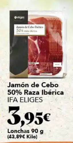 Gadis Ifa eliges jamón de cebo 50% raza ibérica oferta