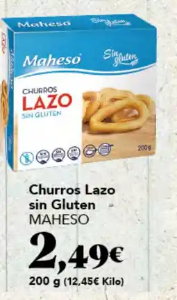 Gadis Maheso churros lazo sin gluten oferta