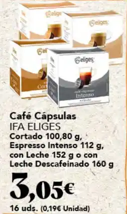 Gadis Café Cápsulas IFA ELIGES oferta