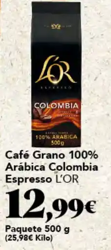 Gadis L'OR Café Grano 100% Arábica Colombia Espresso oferta