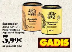 Gadis Just Spices sazonador para patatas o aguacate topping oferta