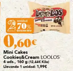 Gadis Loolos mini cakes cookies&cream oferta