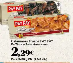 Gadis Pay pay calamares trozos oferta