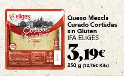 Gadis ifa eliges queso mezcla curado cortadas sin gluten oferta