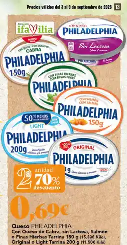 Gadis Philadelphia queso oferta