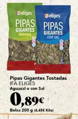 Gadis Ifa eliges pipas gigantes tostadas oferta