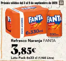 Gadis Fanta refresco naranja oferta