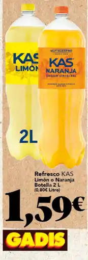 Gadis KAS refresco limón o naranja oferta