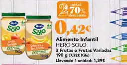 Gadis Hero Solo Alimento Infantil oferta