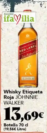 Gadis Whisky Etiqueta Roja JOHNNIE WALKER oferta