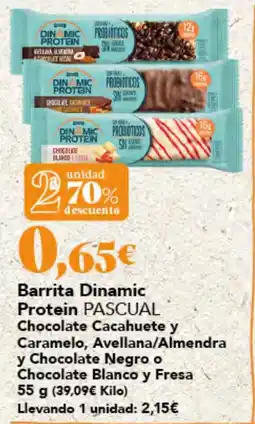 Gadis Barrita Dinamic Protein PASCUAL oferta