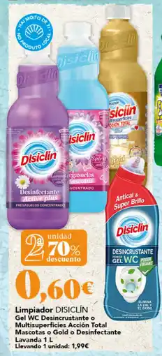 Gadis Disiclin limpiador gel wc desincrustante o multisuperficies accion total mascotas o gold o desinfectante lavanda oferta
