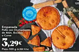 Gadis Empanada Pollo con Champiñones, de Atún, Bacalao o Carne oferta