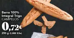 Gadis Campelos barra 100% integral trigo oferta